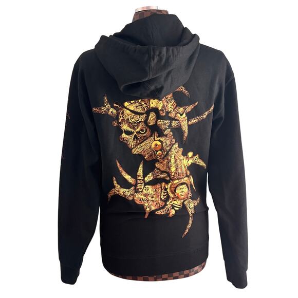 SEPULTURA 40th Anniversary Discography Hoodie Black Unisex Small Zip Sweatshirt - Picture 3 of 10